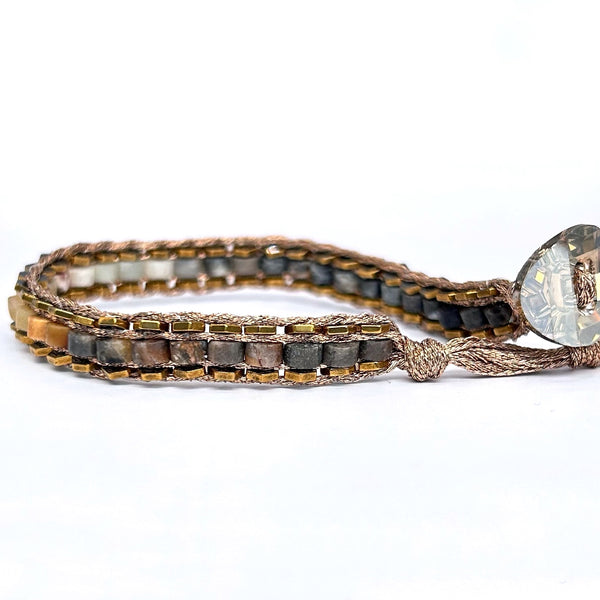amazonite gold Swarovski 